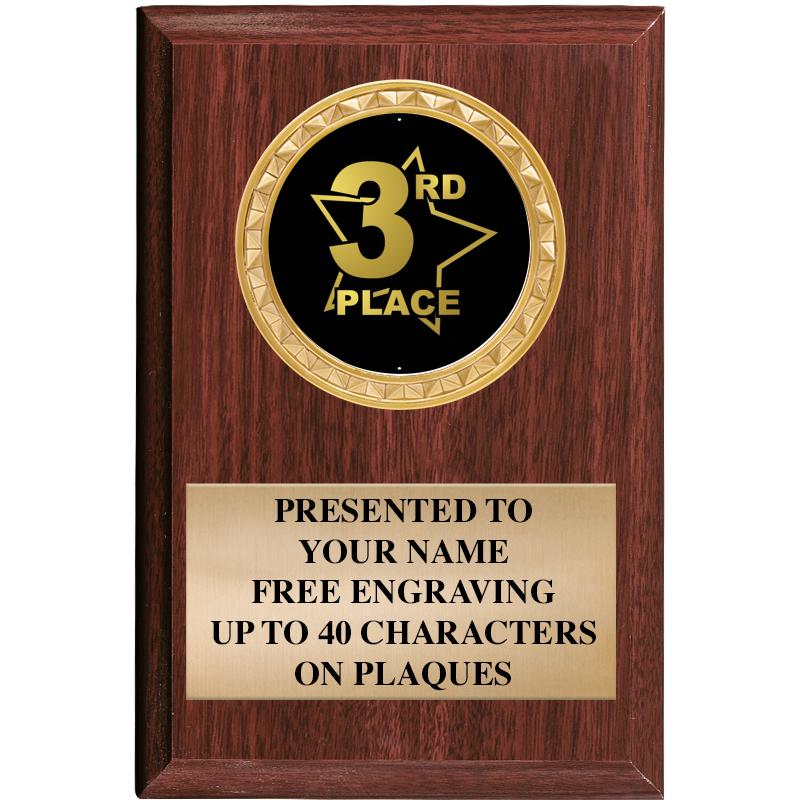 4" X 6" WOOD INSERT PLQ