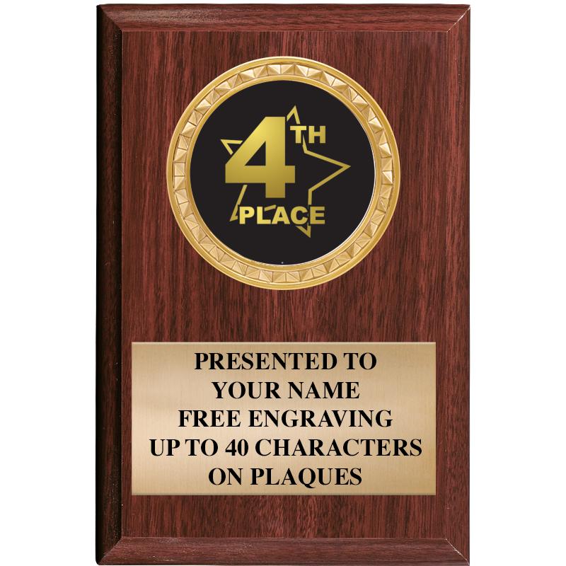 4" X 6" WOOD INSERT PLQ