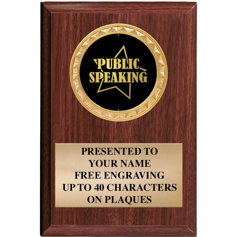 4" X 6" WOOD INSERT PLQ