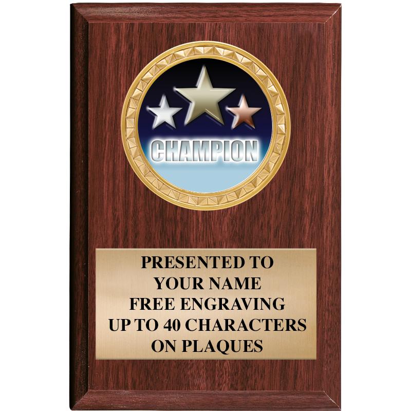 4" X 6" WOOD INSERT PLQ