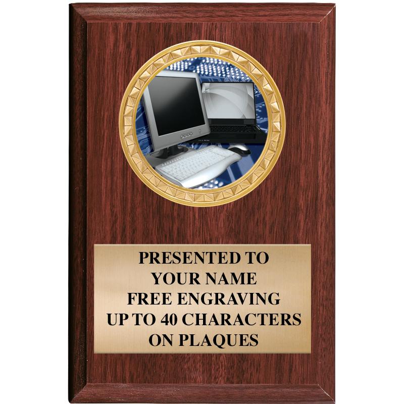 4" X 6" WOOD INSERT PLQ