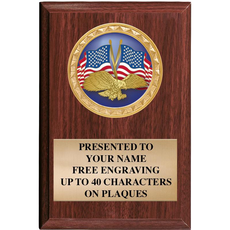 4" X 6" WOOD INSERT PLQ