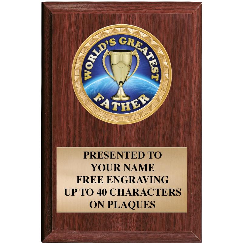 4" X 6" WOOD INSERT PLQ