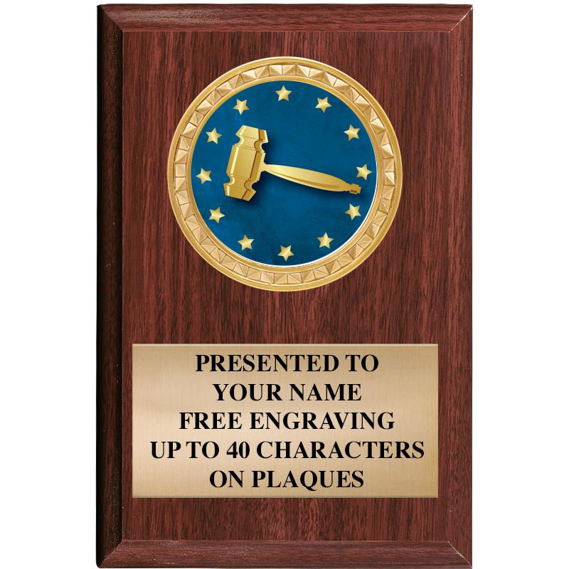 4" X 6" WOOD INSERT PLQ