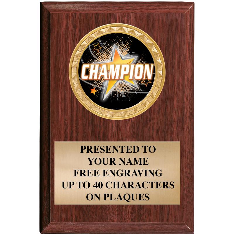 4" X 6" WOOD INSERT PLQ