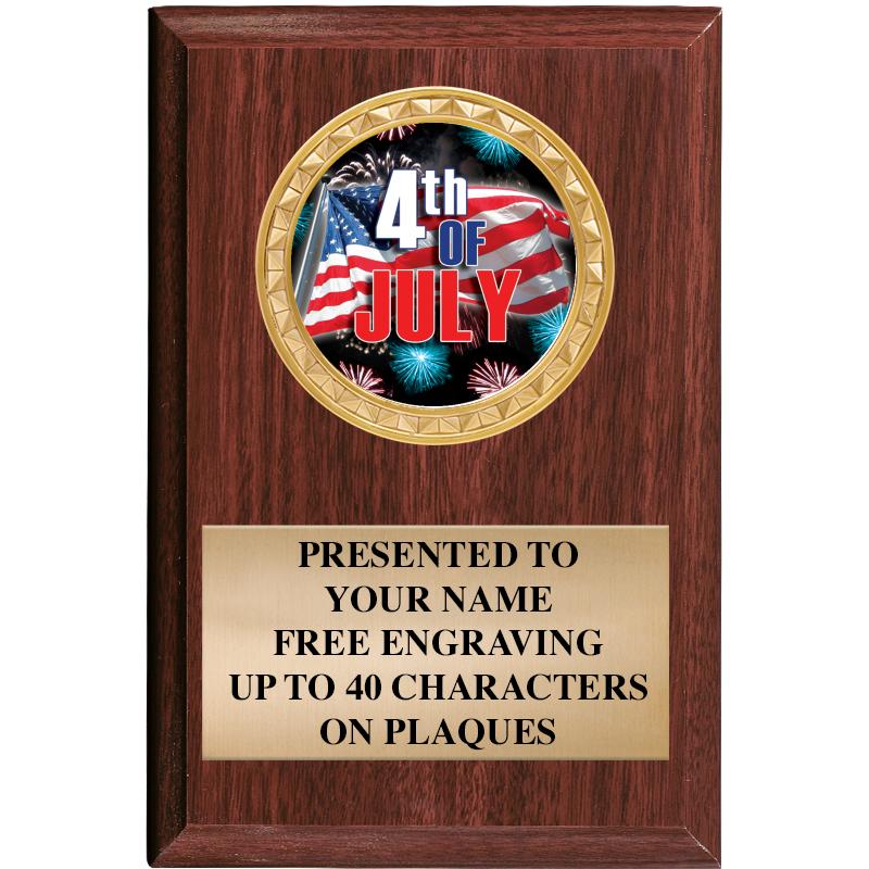 4" X 6" WOOD INSERT PLQ