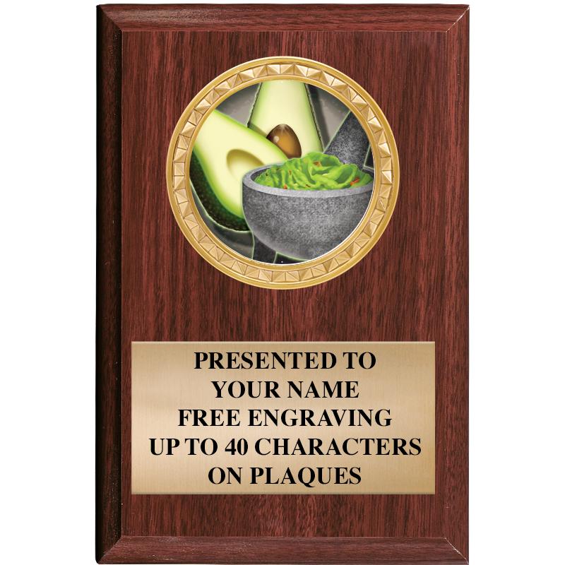 4" X 6" WOOD INSERT PLQ