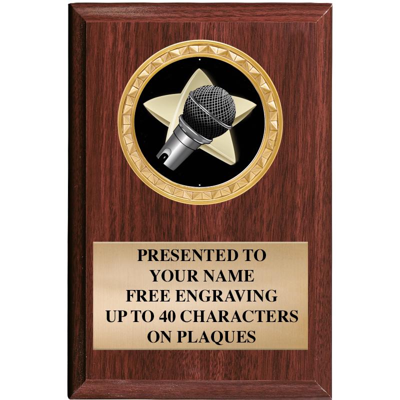 4" X 6" WOOD INSERT PLQ