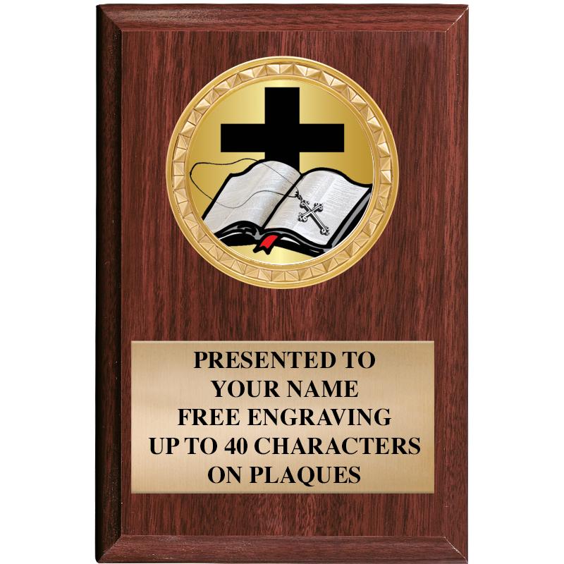 4" X 6" WOOD INSERT PLQ