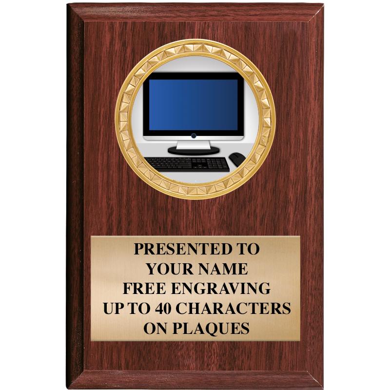 4" X 6" WOOD INSERT PLQ