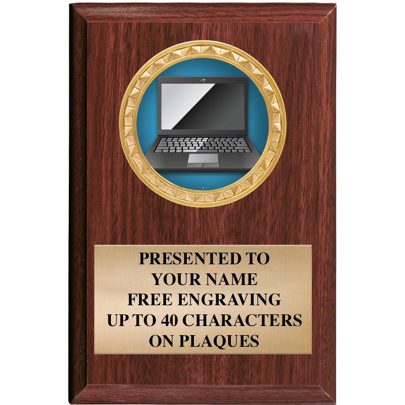 4" X 6" WOOD INSERT PLQ