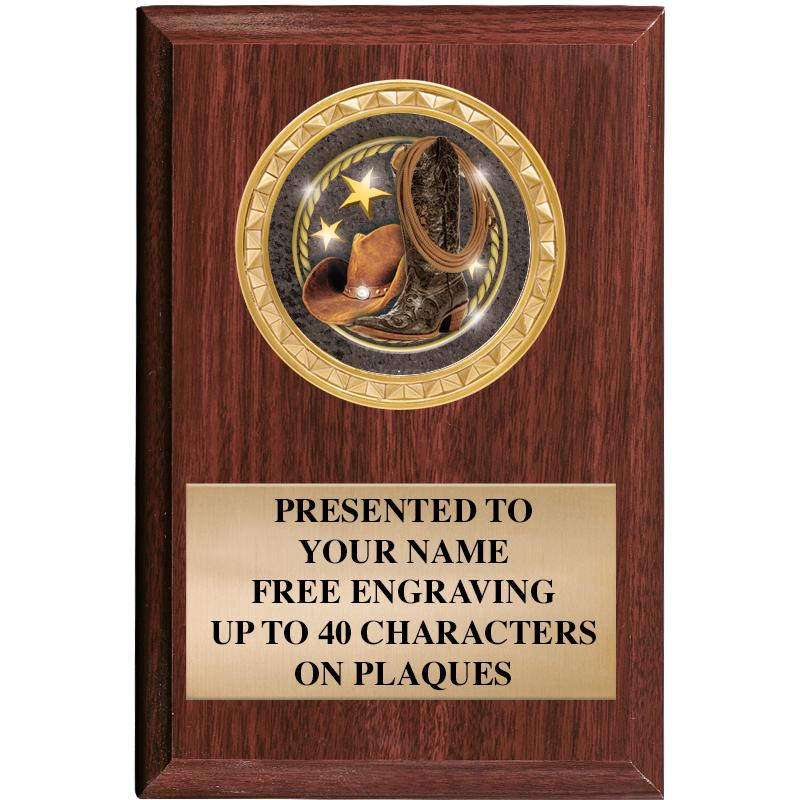 4" X 6" WOOD INSERT PLQ