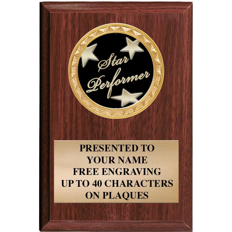 4" X 6" WOOD INSERT PLQ