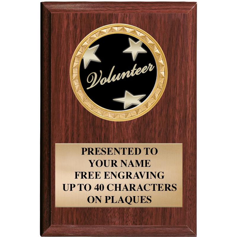 4" X 6" WOOD INSERT PLQ