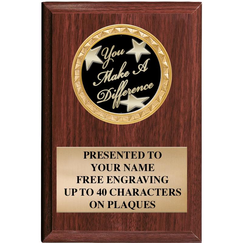 4" X 6" WOOD INSERT PLQ