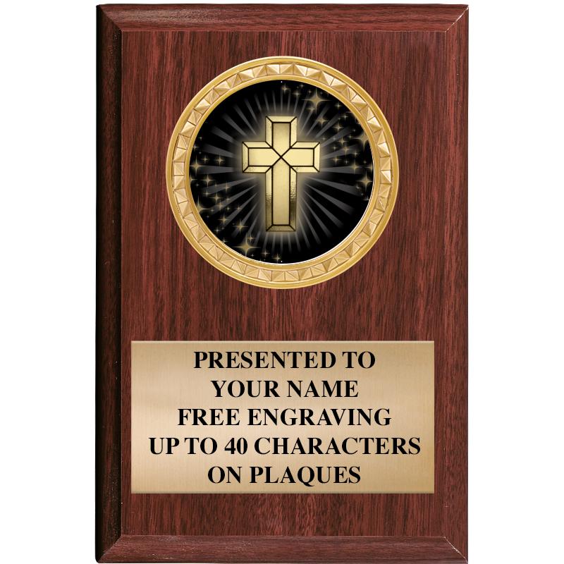 4" X 6" WOOD INSERT PLQ