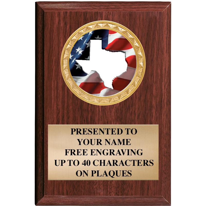 4" X 6" WOOD INSERT PLQ