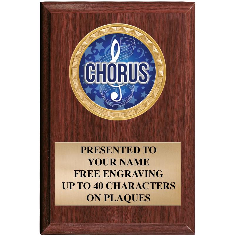 4" X 6" WOOD INSERT PLQ