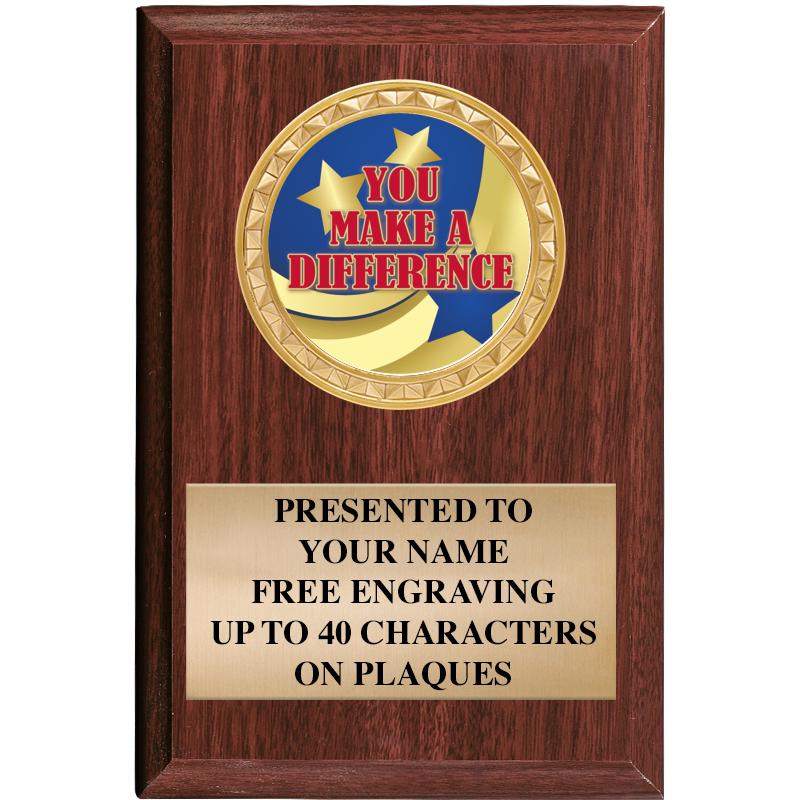 4" X 6" WOOD INSERT PLQ