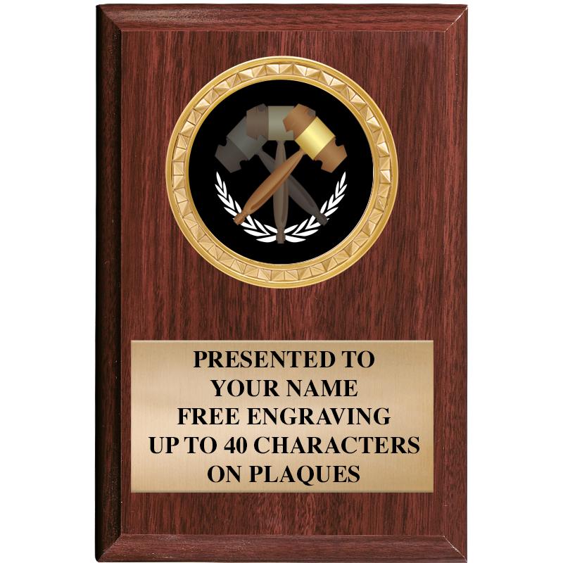 4" X 6" WOOD INSERT PLQ