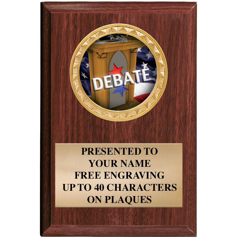 4" X 6" WOOD INSERT PLQ