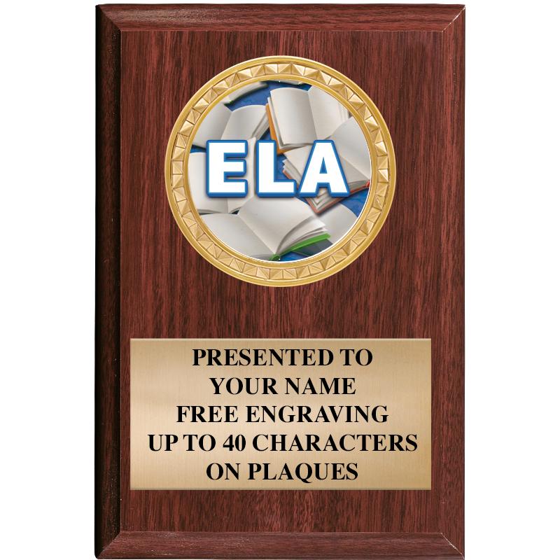 4" X 6" WOOD INSERT PLQ