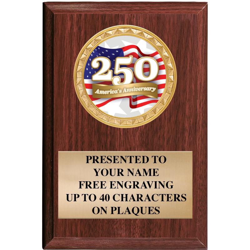 4" X 6" WOOD INSERT PLQ