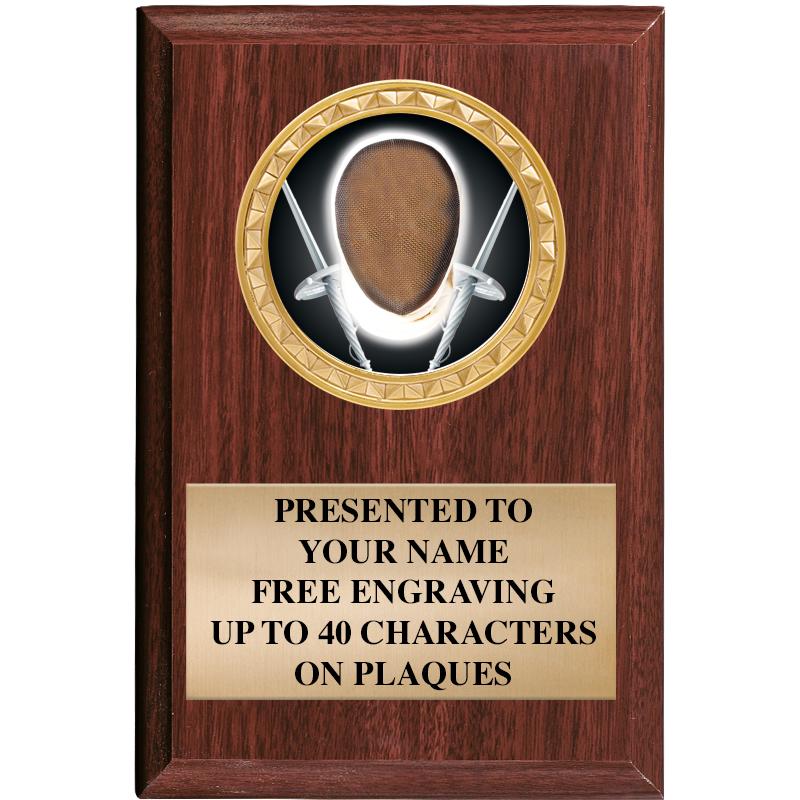 4" X 6" WOOD INSERT PLQ