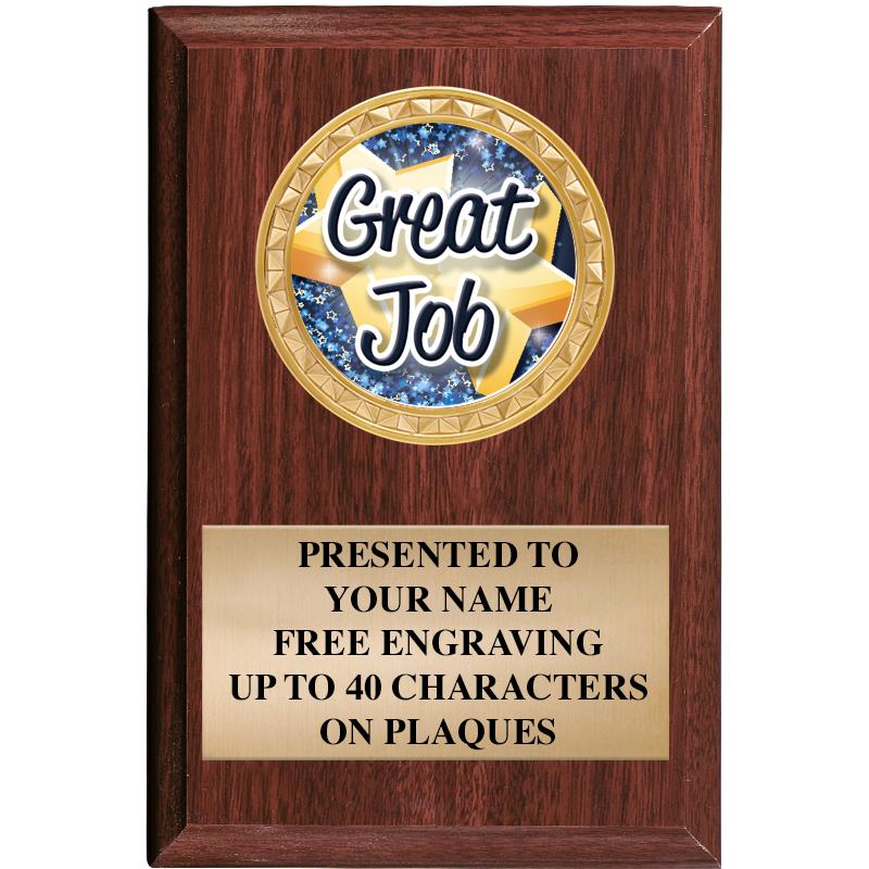 4" X 6" WOOD INSERT PLQ