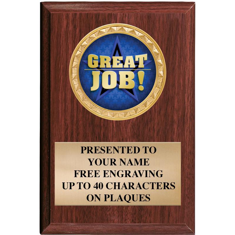 4" X 6" WOOD INSERT PLQ