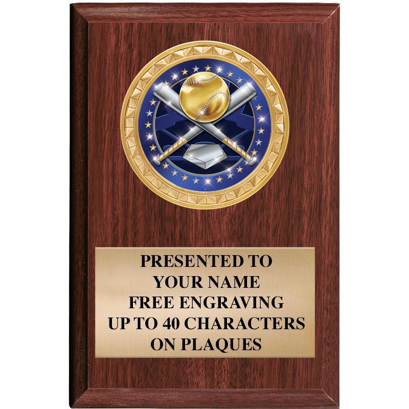 4" X 6" WOOD INSERT PLQ