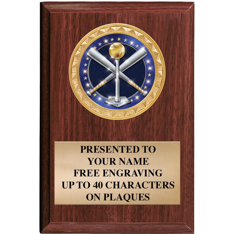 4" X 6" WOOD INSERT PLQ