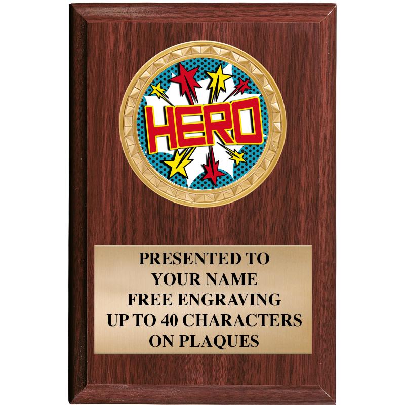 4" X 6" WOOD INSERT PLQ