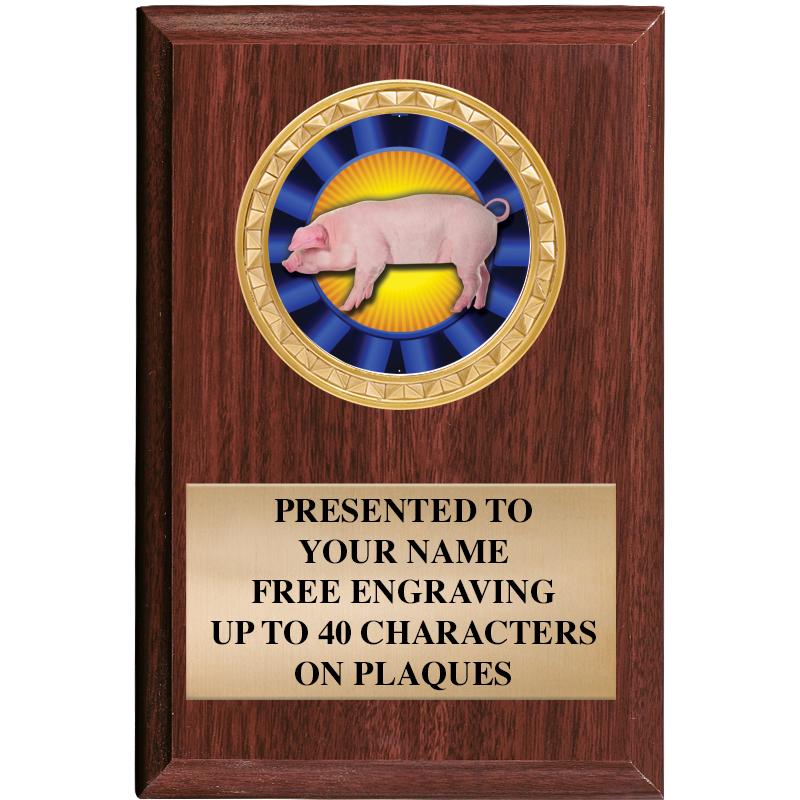 4" X 6" WOOD INSERT PLQ