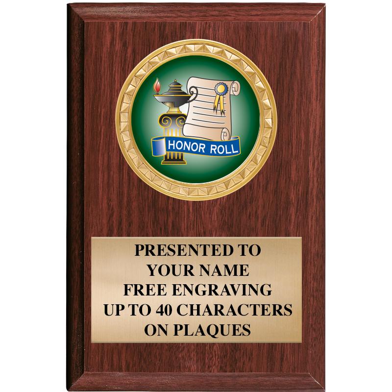 4" X 6" WOOD INSERT PLQ