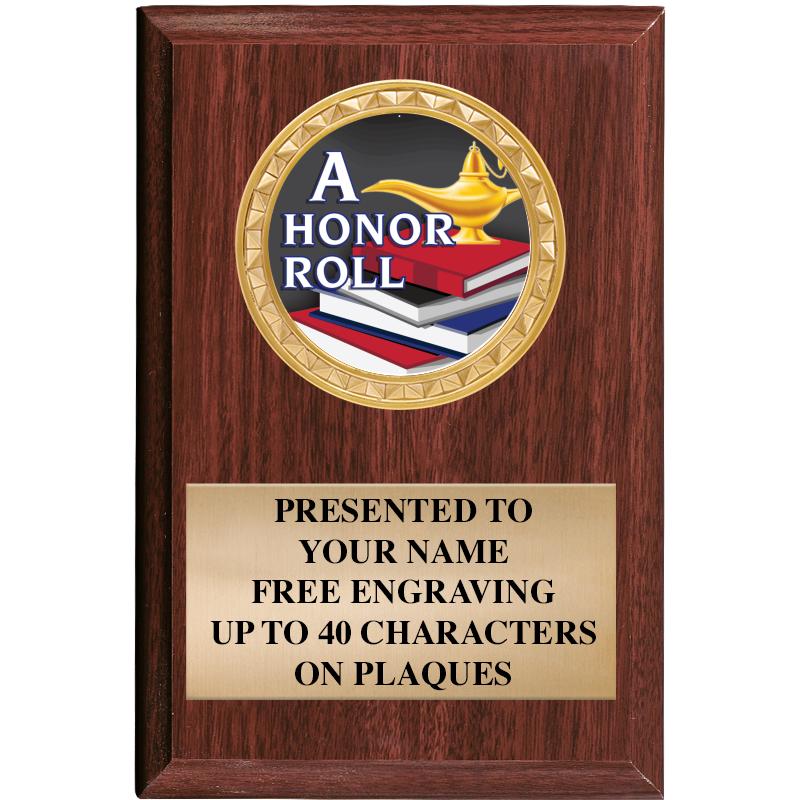 4" X 6" WOOD INSERT PLQ