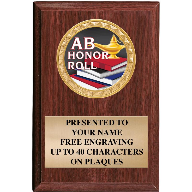 4" X 6" WOOD INSERT PLQ