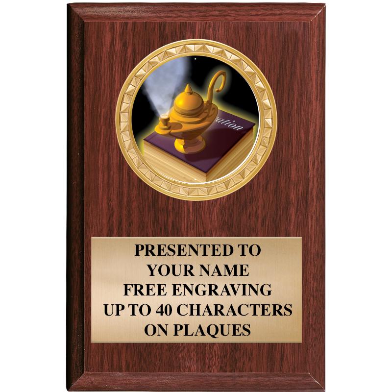 4" X 6" WOOD INSERT PLQ