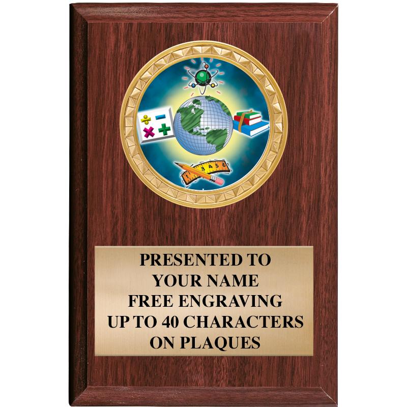 4" X 6" WOOD INSERT PLQ