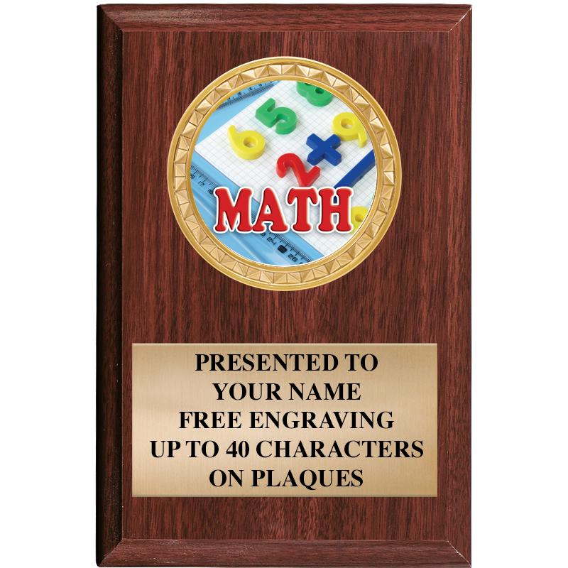 4" X 6" WOOD INSERT PLQ