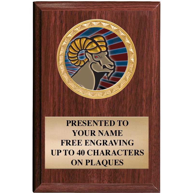 4" X 6" WOOD INSERT PLQ