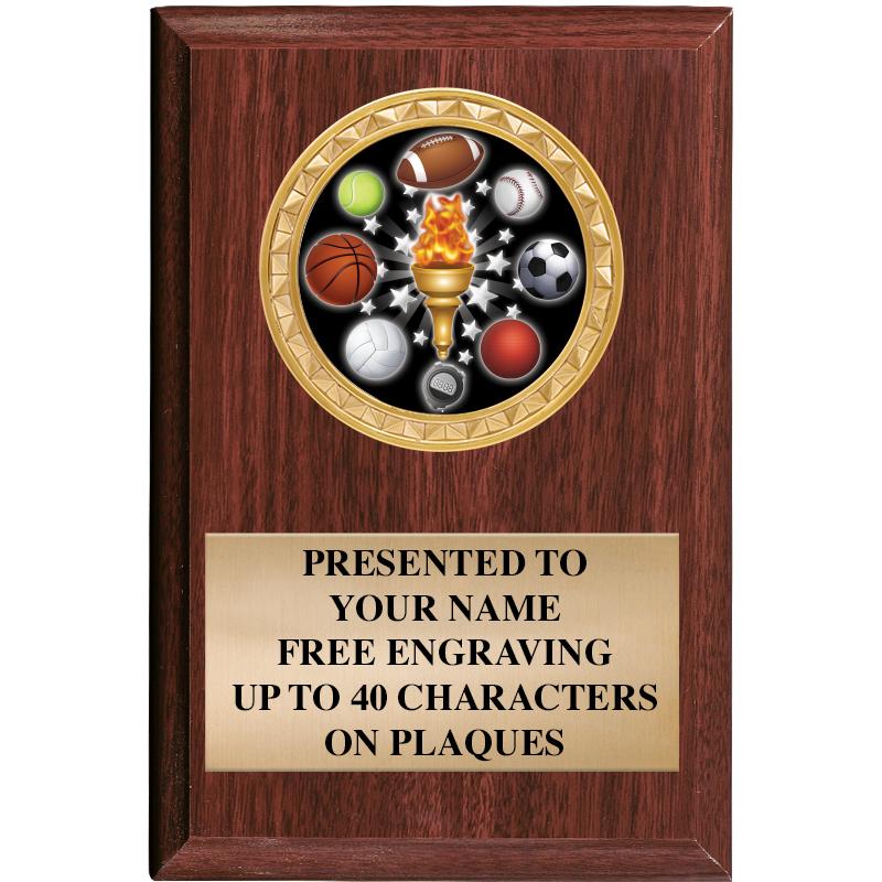 4" X 6" WOOD INSERT PLQ