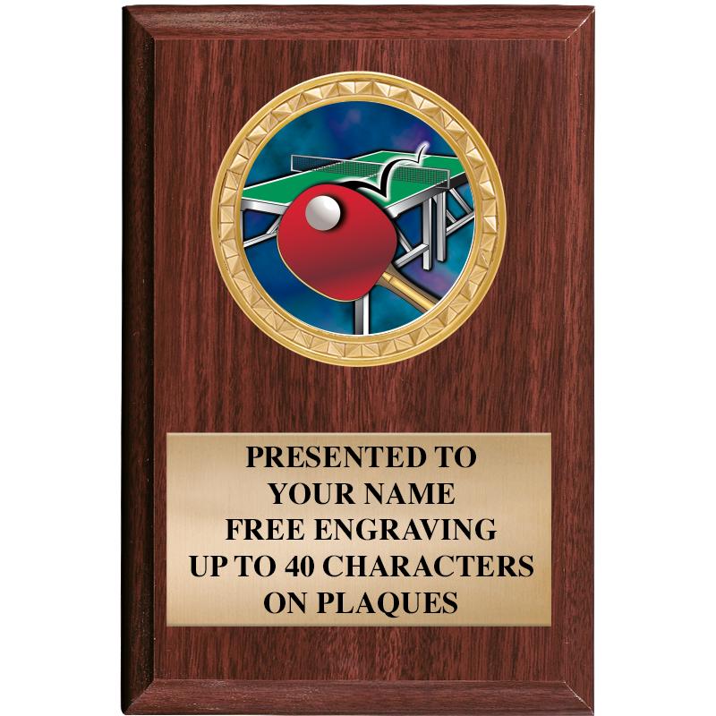 4" X 6" WOOD INSERT PLQ