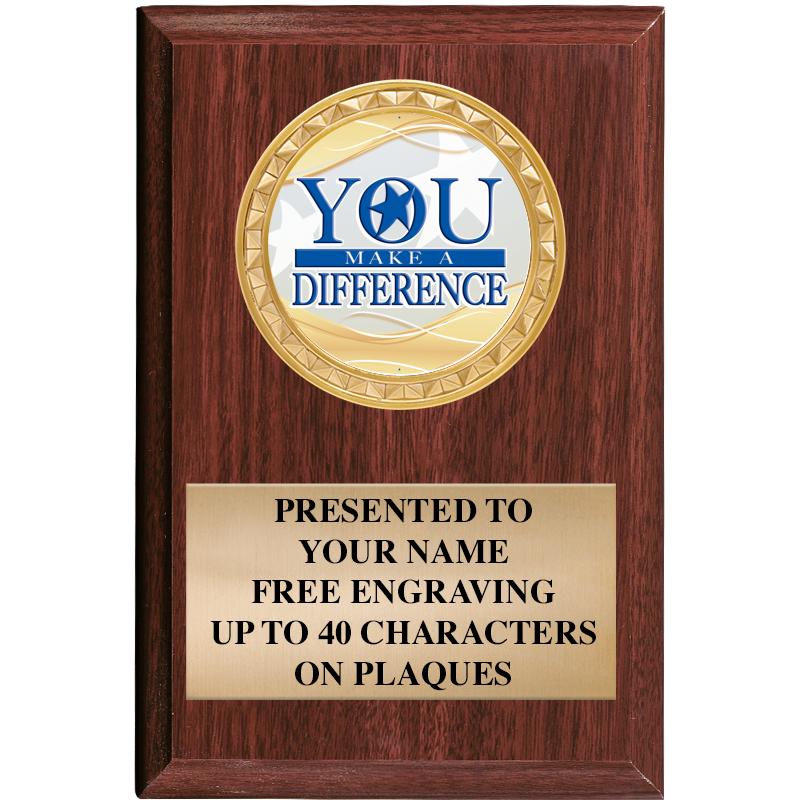 4" X 6" WOOD INSERT PLQ