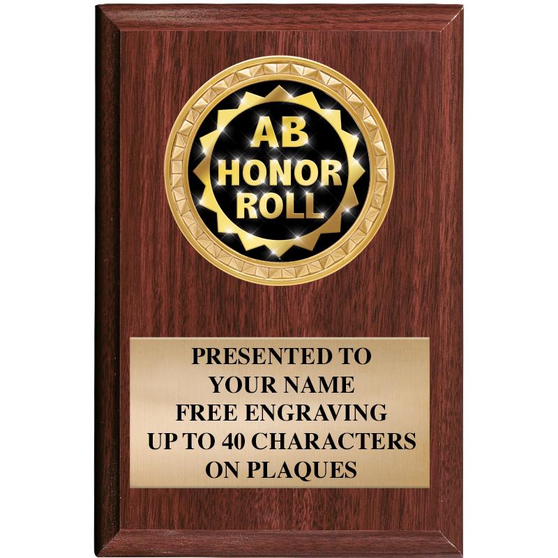 4" X 6" WOOD INSERT PLQ