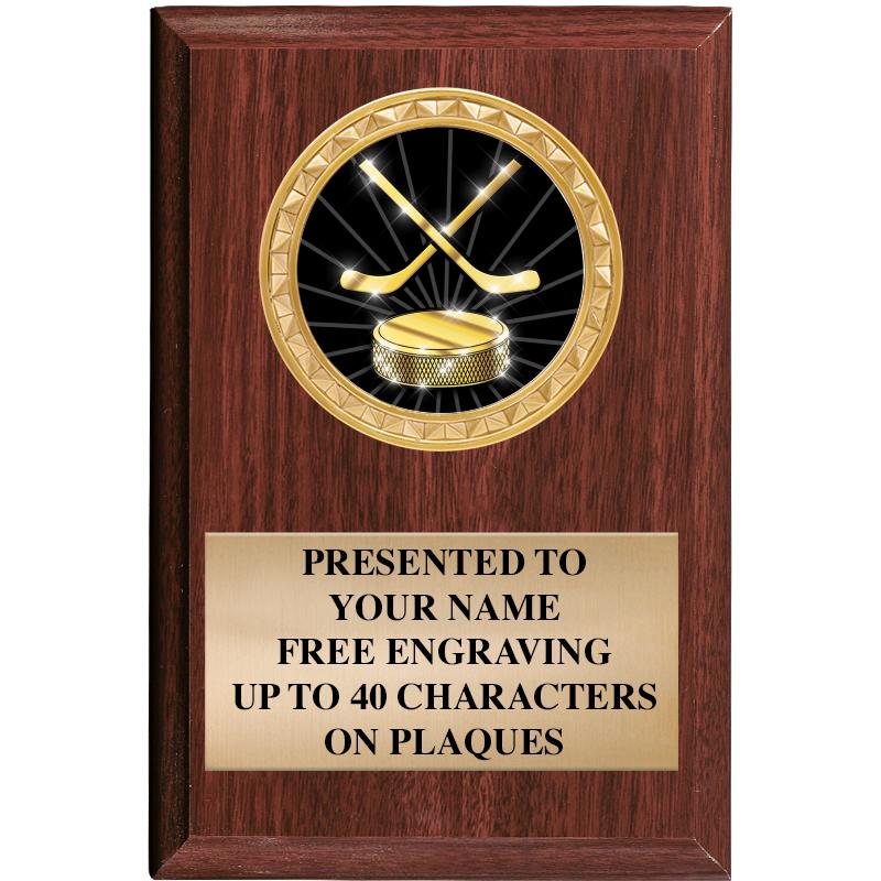 4" X 6" WOOD INSERT PLQ