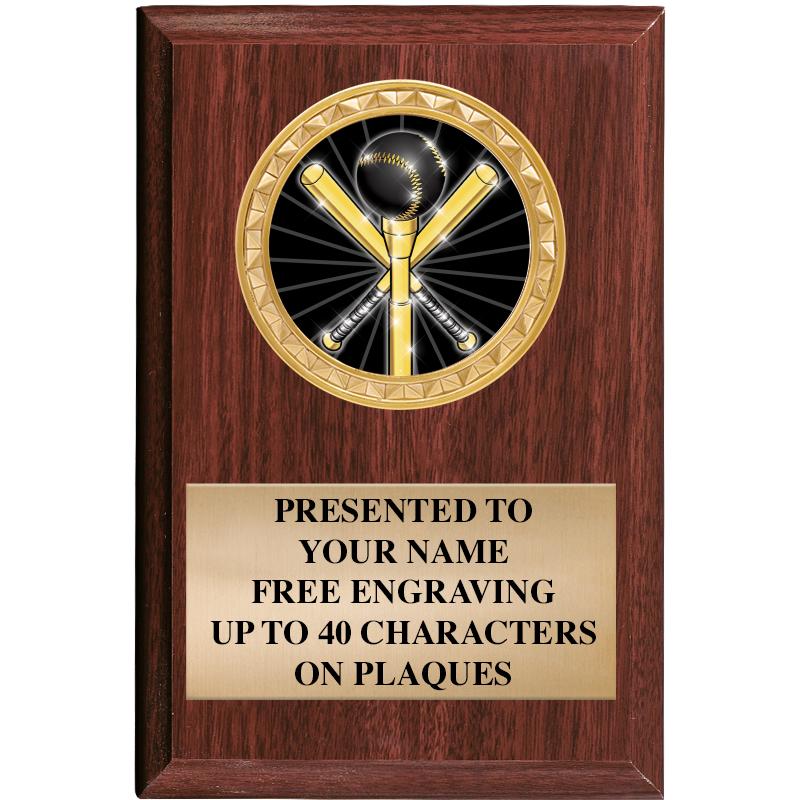 4" X 6" WOOD INSERT PLQ