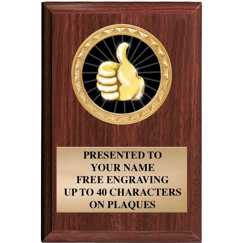 4" X 6" WOOD INSERT PLQ