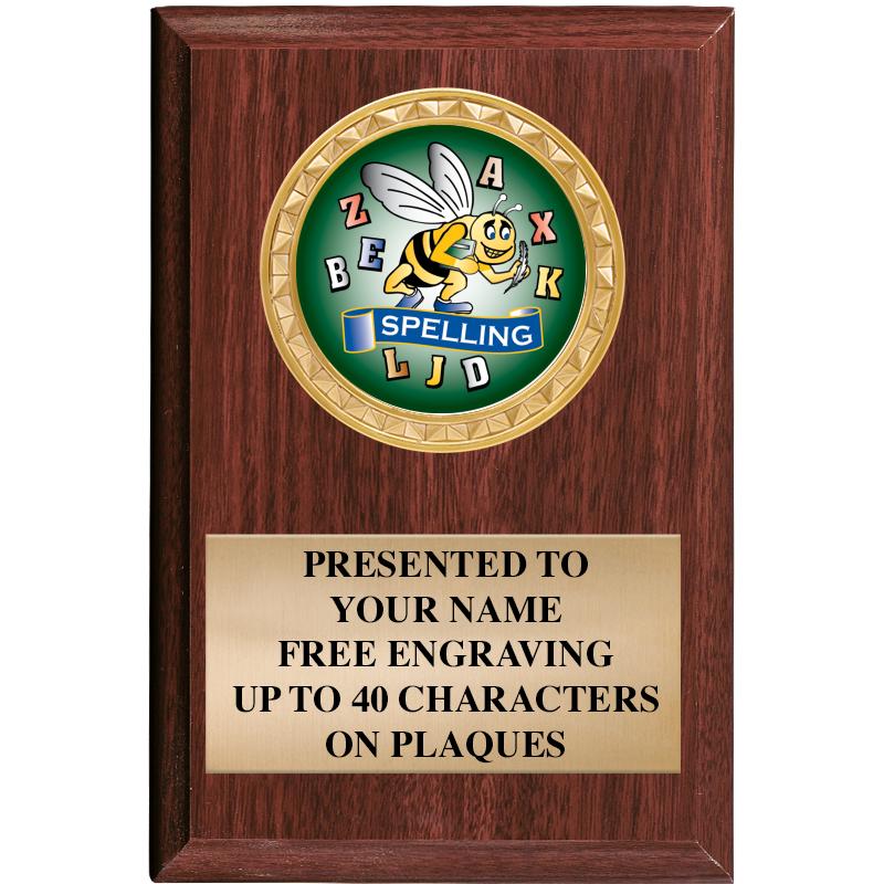 4" X 6" WOOD INSERT PLQ