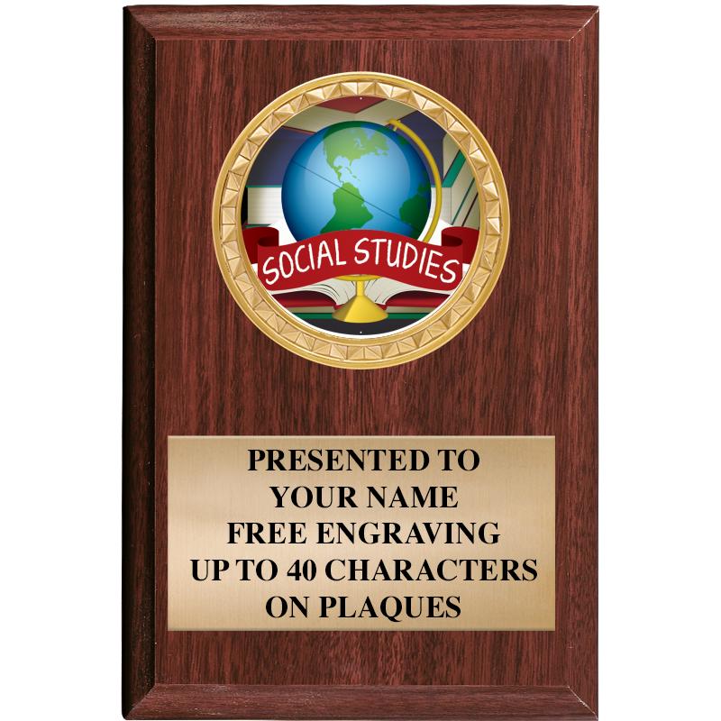 4" X 6" WOOD INSERT PLQ